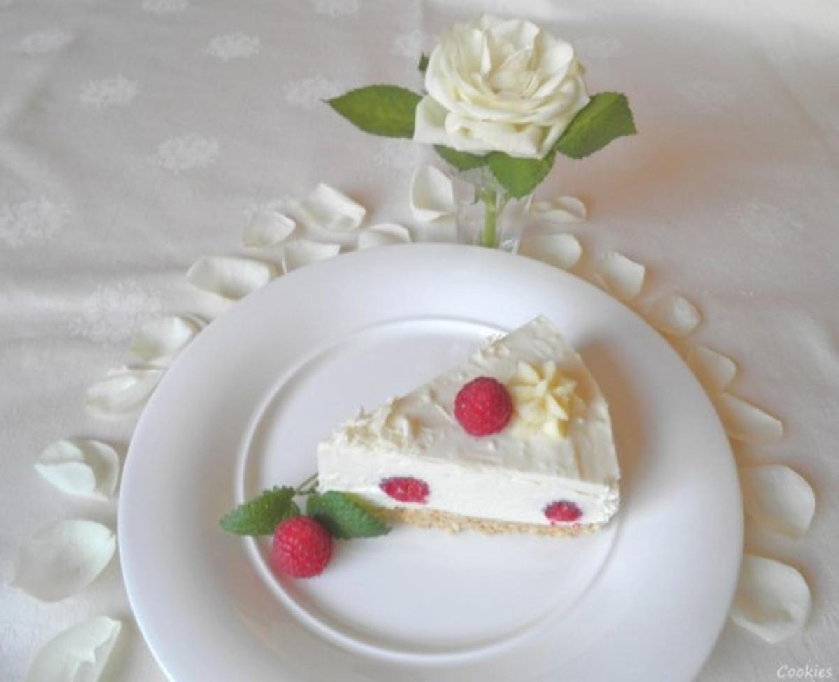 White Chocolat Cheesecake ... with Raspberries ... - Rezept von Cookies