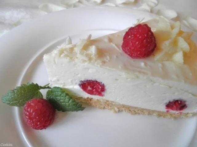 Rezept: White Chocolat Cheesecake ... with Raspberries ... Bild Nr. 2 White Chocolat Cheesecake ... with Raspberries ... - Rezept - Bild Nr. 2