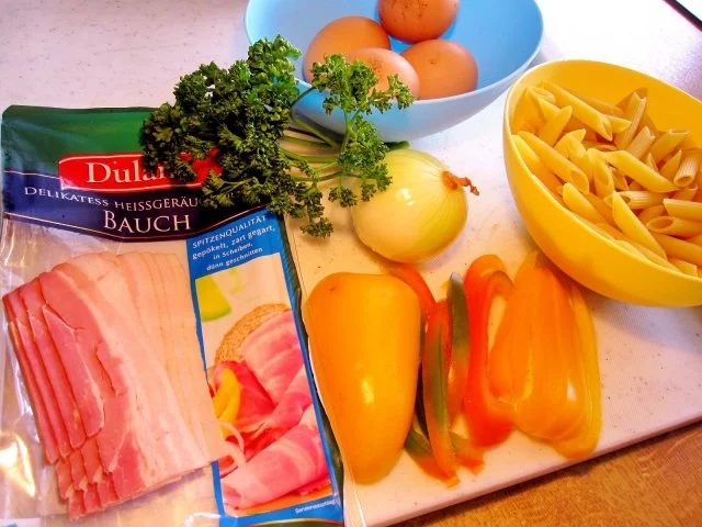 Nudeln mit Paprika und Ei - Rezept - Bild Nr. 2