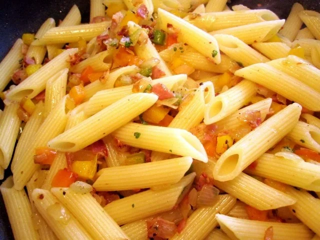 Nudeln mit Paprika und Ei - Rezept - Bild Nr. 6