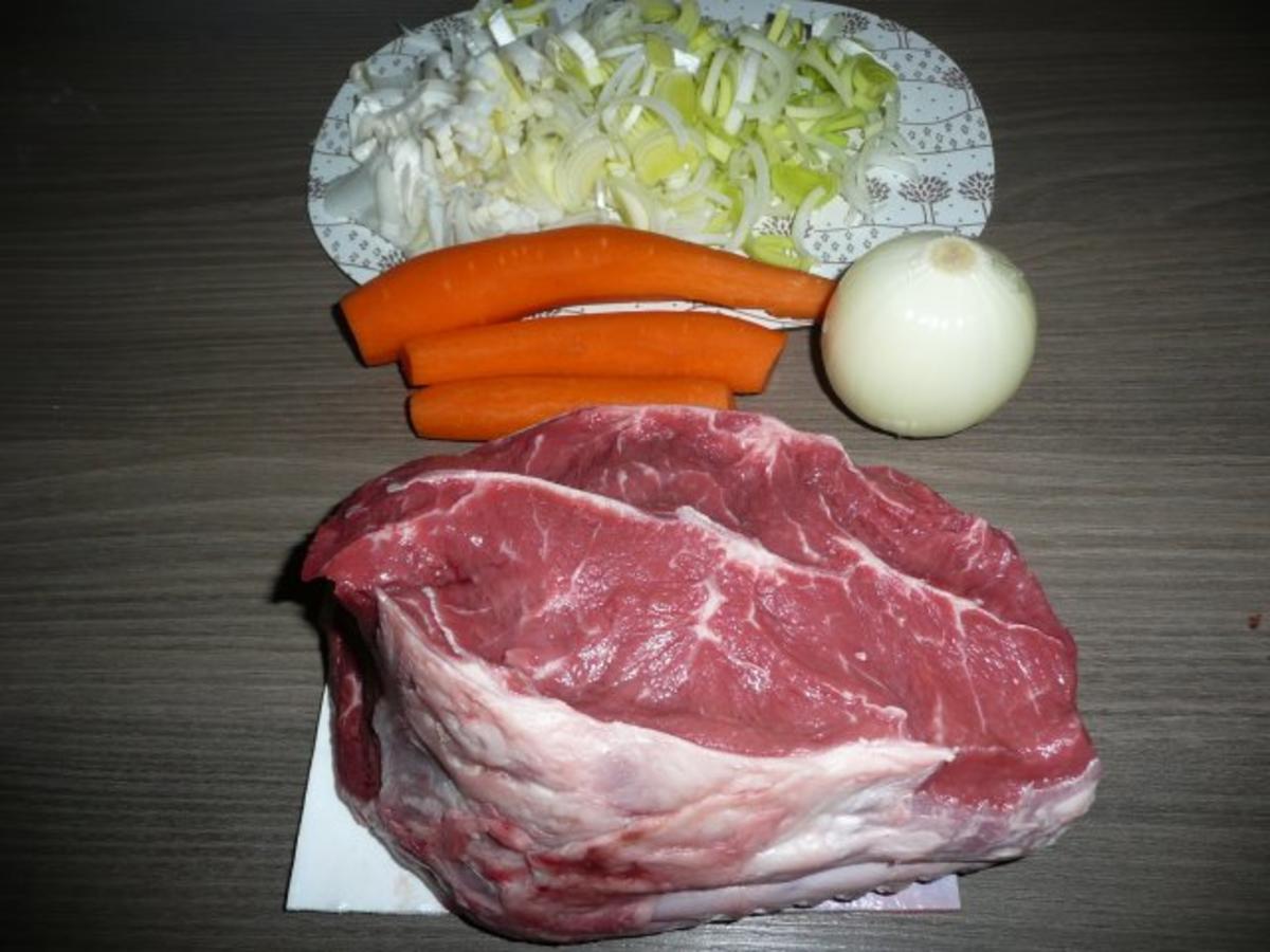 Rinderschmorbraten mit Weißkraut - Kartoffelstampf . - Rezept