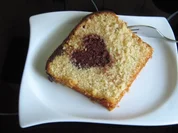 Rezept: Kastenkuchen mit Herz in der Mitte Kastenkuchen mit Herz in der Mitte - Rezept