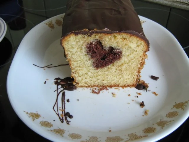 Kastenkuchen mit Herz in der Mitte - Rezept - Bild Nr. 5