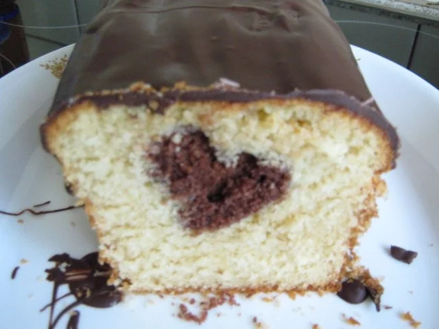 Kastenkuchen mit Herz in der Mitte - Rezept - Bild Nr. 6