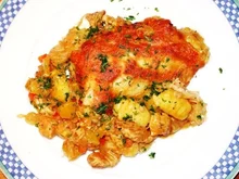 Szegediner Putenauflauf mit Gnocchi - Rezept