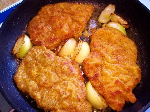 Rezept: Panierte Nackenscheiben sind saftig und zart zugleich ... Bild Nr. 6 Panierte Nackenscheiben sind saftig und zart zugleich ... - Rezept - Bild Nr. 6