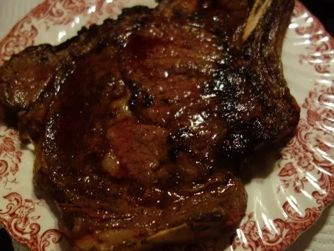 Rib eye Steak vom Almochs - Rezept