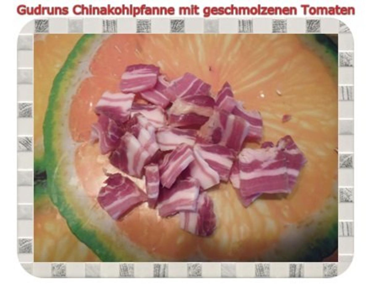 Gemüse: Chinakohlpfanne mit geschmolzenen Cherrytomaten - Rezept - Bild Nr. 4