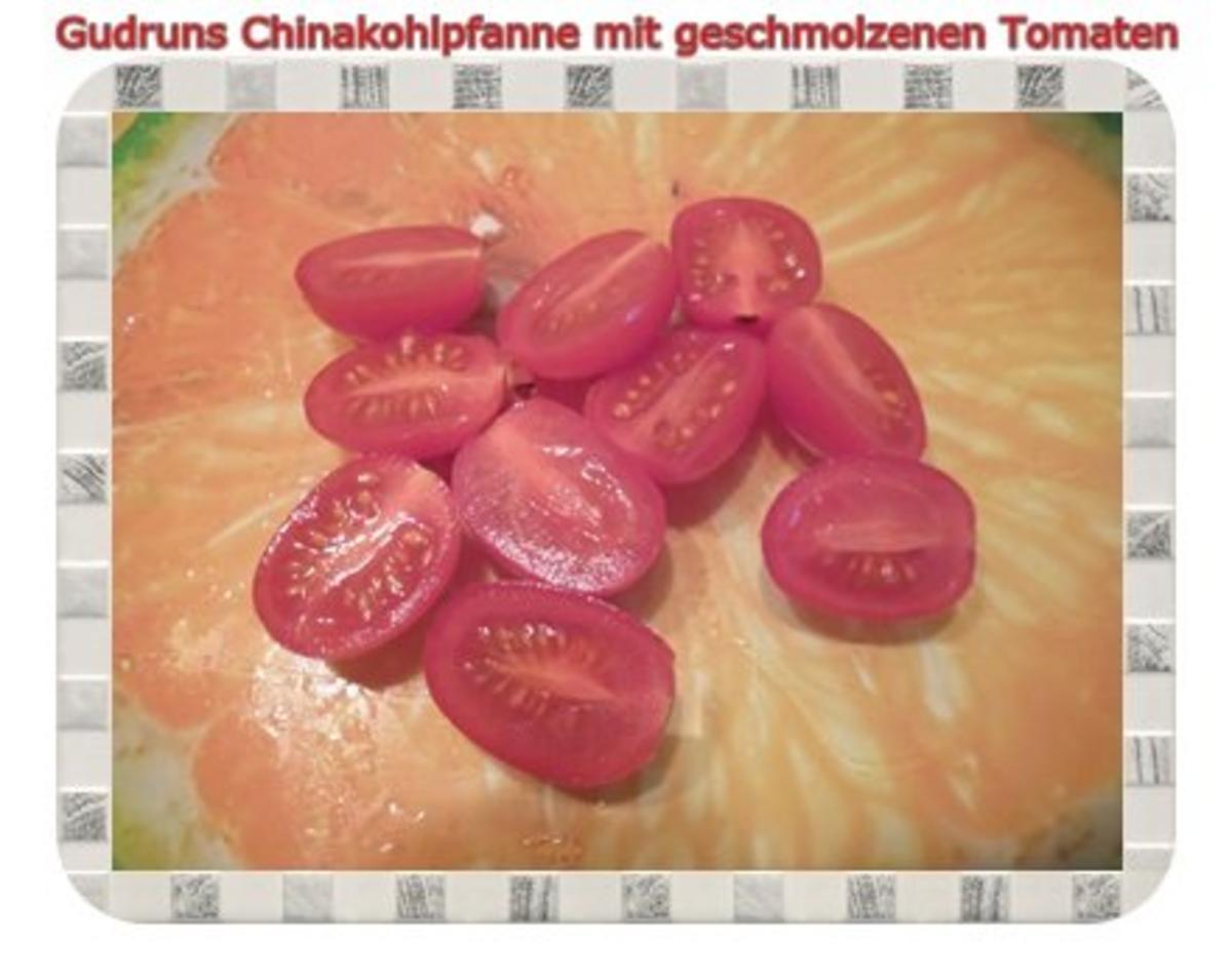Gemüse: Chinakohlpfanne mit geschmolzenen Cherrytomaten - Rezept - Bild Nr. 6