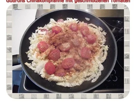 Gemüse: Chinakohlpfanne mit geschmolzenen Cherrytomaten - Rezept - Bild Nr. 8