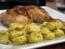Parmesan-Rosenkohl mit Hähnchenschenkeln - Rezept