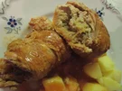 Sauerkraut mal eingepackt in Schweinsroulade - Rezept