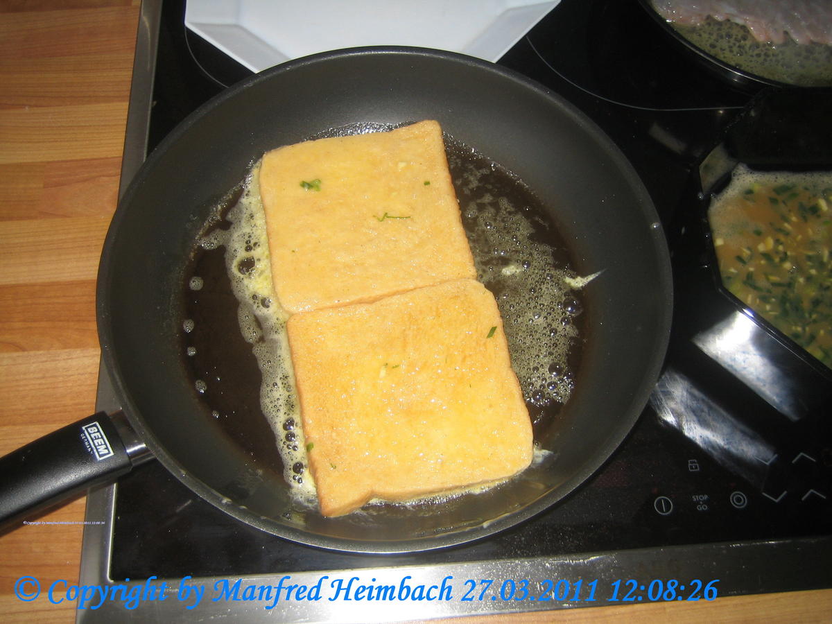Tapas – Torrijas jamon y queso - Arme Ritter herzhaft pikant a’la Manfred - Rezept - Bild Nr. 4235
