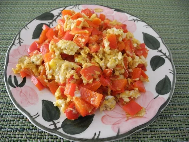Paprika - Rührei - Rezept