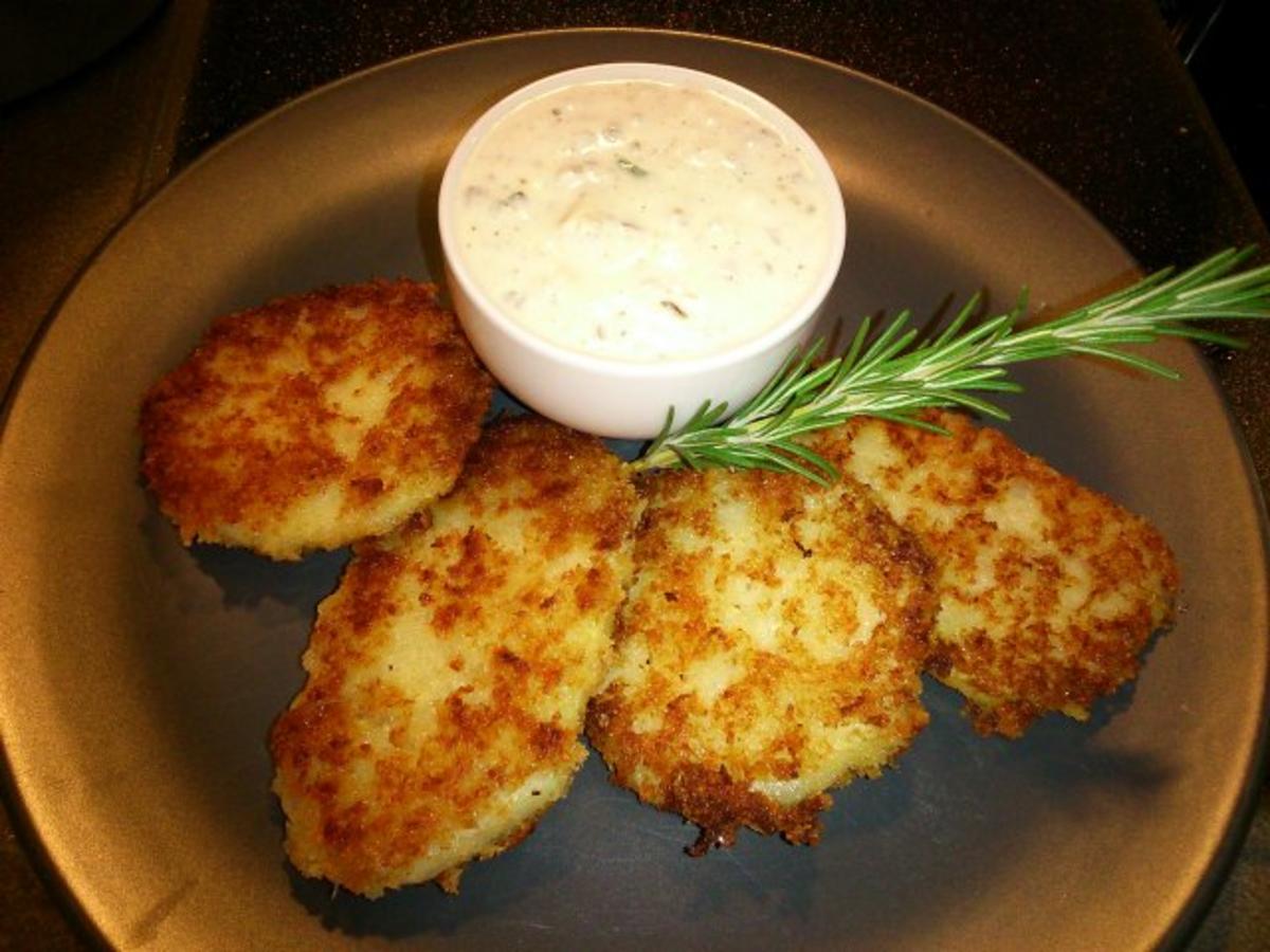 Kohlrabischnitzel mit Schnittlauchquark - Rezept