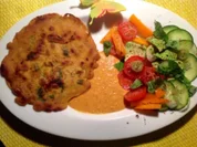 Maisfladen und ein Nuss-Chili-Dip - Rezept