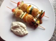 Knödelschaschlik - Rezept