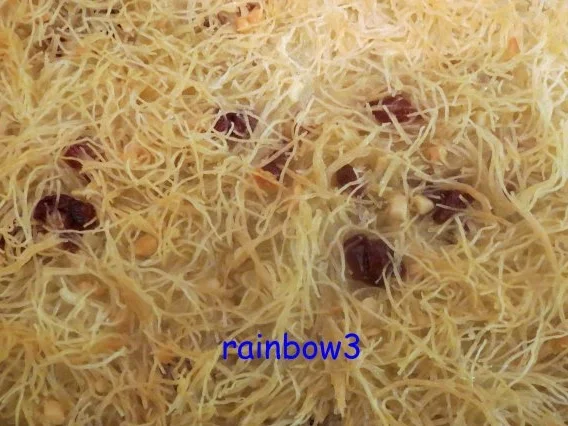 Rezept: Backen: Kadayif mit Aprikosen und Mandeln Backen: Kadayif mit Aprikosen und Mandeln - Rezept