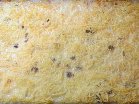 Rezept: Backen: Kadayif mit Aprikosen und Mandeln Bild Nr. 6 Backen: Kadayif mit Aprikosen und Mandeln - Rezept - Bild Nr. 6