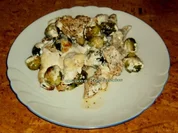 Rosenkohl-Puten -Gratin mit Ricotta - Rezept