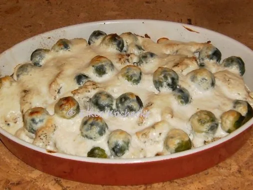 Rosenkohl-Puten -Gratin mit Ricotta - Rezept - Bild Nr. 6