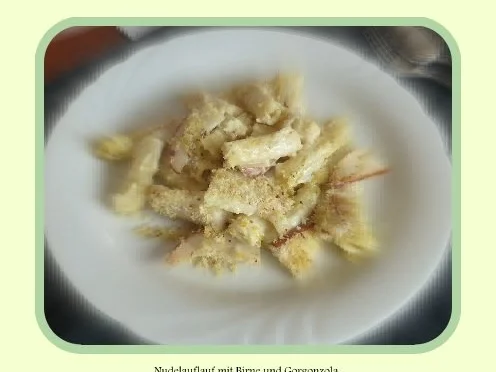 Nudelauflauf mit Birne und Gorgonzola - Rezept - Bild Nr. 7