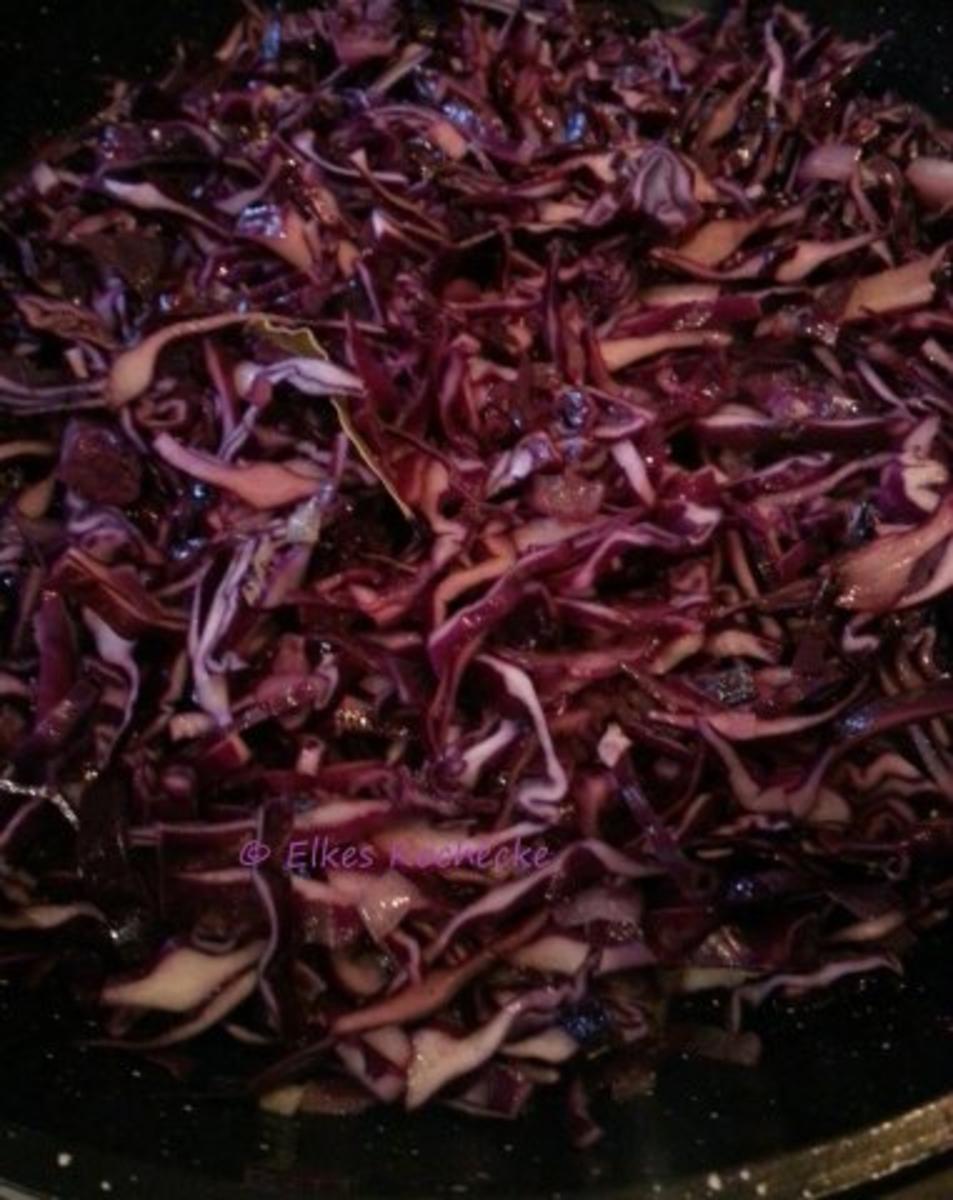 Rotkohlrisotto mit Würstchen - Rezept - Bild Nr. 2