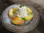 Kastanien-Parfait mit karamellisierten Apfelspalten - Rezept