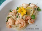 Spaghetti mit Zitronen-Scampi - Rezept