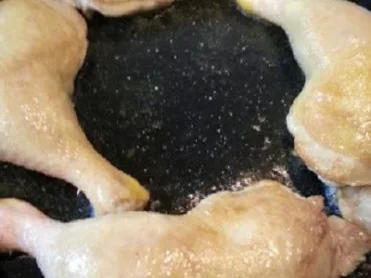 Hähnchenschenkel auf Kürbis-Linsen-Ragout - Rezept - Bild Nr. 5