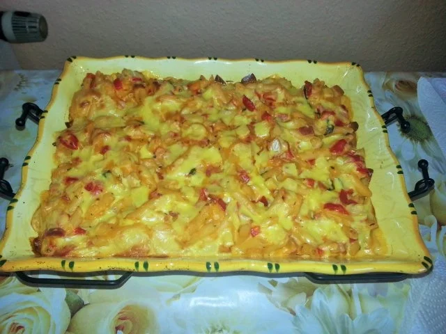 Kürbisnudelauflauf - Rezept