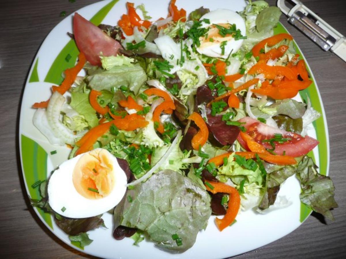 Abendessen : Gemischter Salat mit Lachs - Rezept - Bild Nr. 3