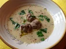 Rezept: Kartoffel-Porree-Apfelsuppe mit Hackbällchen Kartoffel-Porree-Apfelsuppe mit Hackbällchen - Rezept