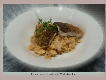 Schwarzwurzel-Risotto mit Skreifilet - Rezept
