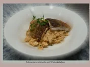 Schwarzwurzel-Risotto mit Skreifilet - Rezept