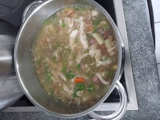 Explodiertes Huhn mit Zunge - Rezept - Bild Nr. 2