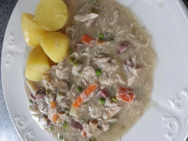 Explodiertes Huhn mit Zunge - Rezept