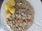 Explodiertes Huhn mit Zunge - Rezept