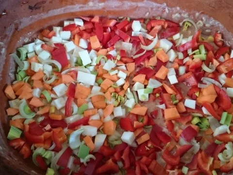 römertopf-risotto mit hähnchenkeule - Rezept - Bild Nr. 7