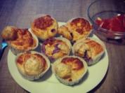 Eiweiß -Vanille-Muffins mit Beeren - Rezept
