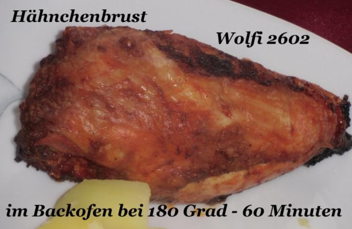 Huhn : Hähnchen Knusperbrust "Knoblauchcreme-Topping" - Rezept - Bild Nr. 2