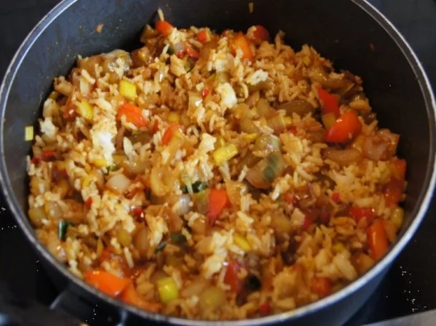 Rezept: Wachteleier-Mettbällchen auf Gemüsereis Bild Nr. 13 Wachteleier-Mettbällchen auf Gemüsereis - Rezept - Bild Nr. 13