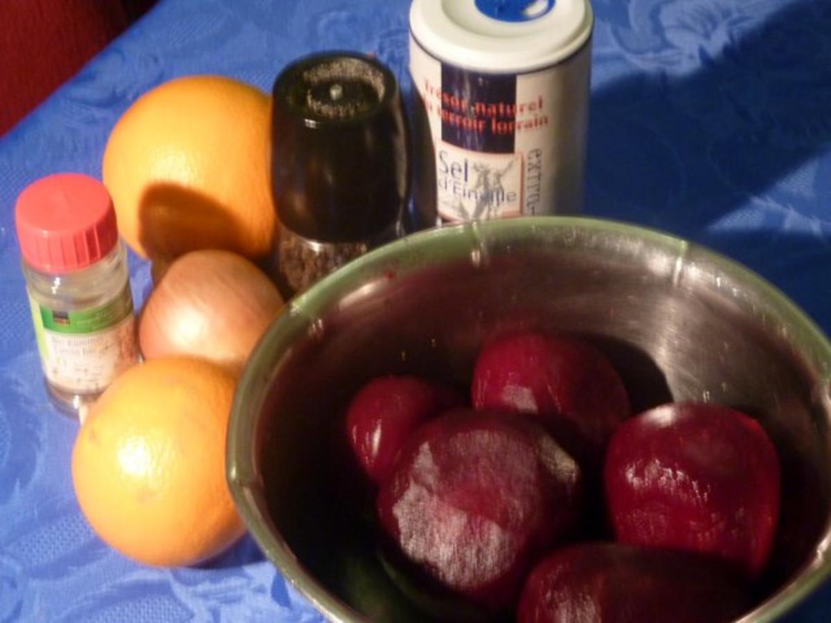 Rote Bete Salat mit Orangen - Rezept - Bild Nr. 2