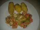 Lauchgemüse mit Pellkartoffeln - Rezept