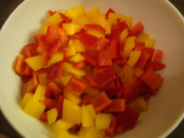 Rezept: Bandnudeln mit Paprika in Parmesan-Sahne Bild Nr. 4 Bandnudeln mit Paprika in Parmesan-Sahne - Rezept - Bild Nr. 4