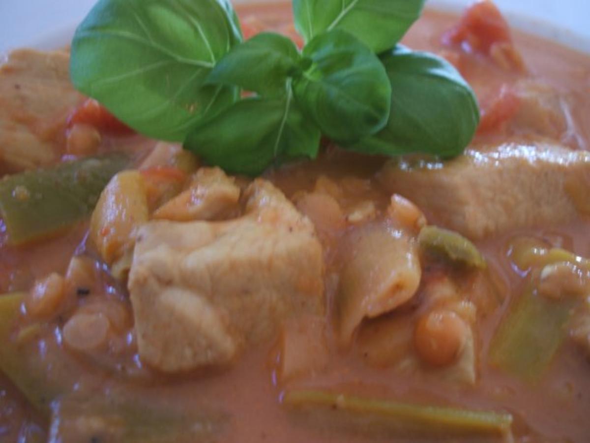 Suppen: Indische Linsensuppe - Rezept