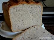 Brot:   KRUSTENBROT mit Leinsamen - Rezept