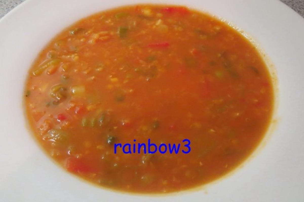Kochen: Rote Linsen - Gemüse - Suppe - Rezept