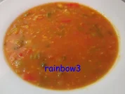 Kochen: Rote Linsen - Gemüse - Suppe - Rezept