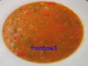 Kochen: Rote Linsen - Gemüse - Suppe - Rezept